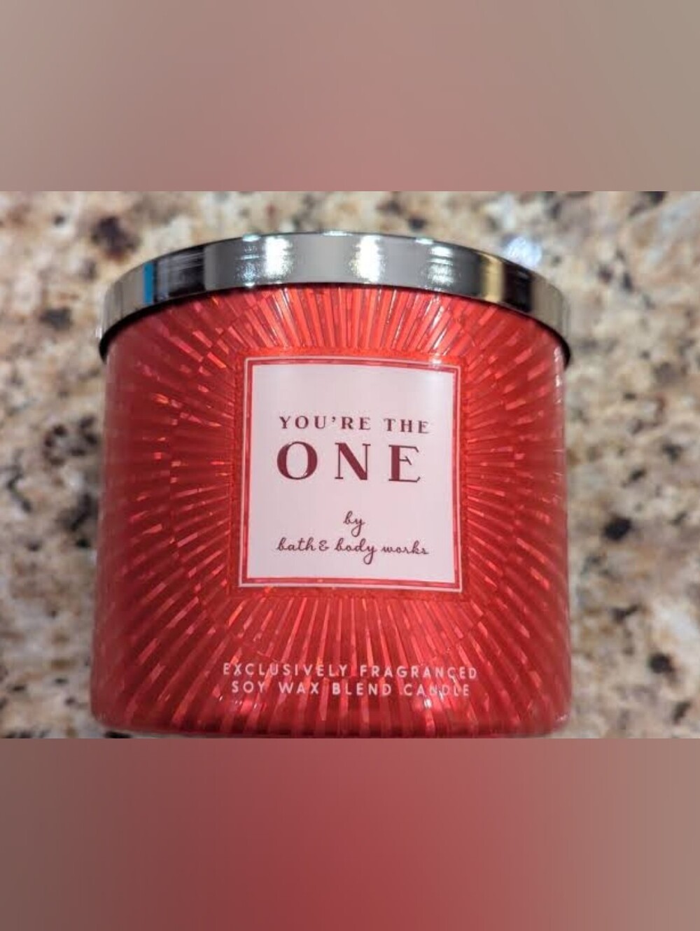 Bath & Body Works You're The One Red Decorative Soy Candle